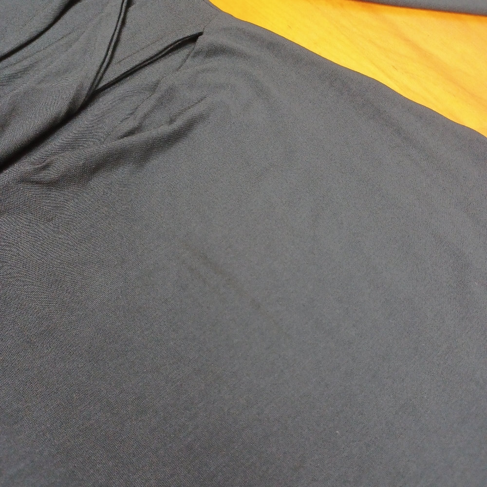 SER.O.YA Women Lotus Midi Dress Size L Black Cutout Twist Jersey Long Sleeve - Picture 5 of 16